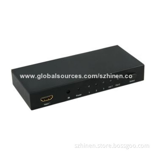 3X2 HDMI Switch Splitter, Supports 225MHz/2.25Gbps Per Channel